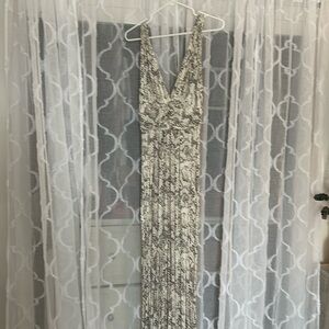 Women’s maxi dress, snake print